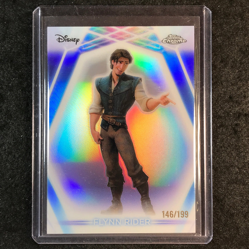 2026 Topps Disney Neon FLYNN RIDER Chrome Neon Etch Refractor 146/199 #60