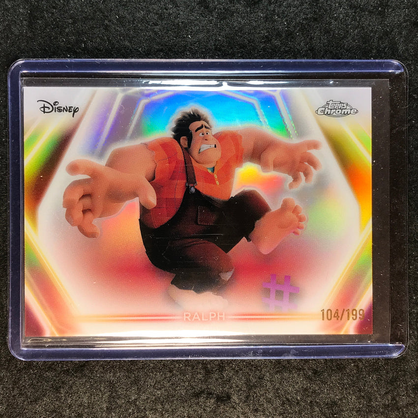 2026 Topps Disney Neon RALPH Chrome Neon Etch Refractor 104/199 #107