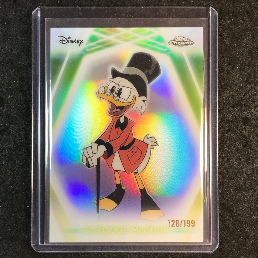 2026 Topps Disney Neon SCOOGE MCDUCK Chrome Neon Etch Refractor 126/199 #151