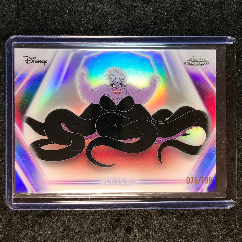 2026 Topps Disney Neon URSULA Chrome Neon Etch Refractor 76/199 #176