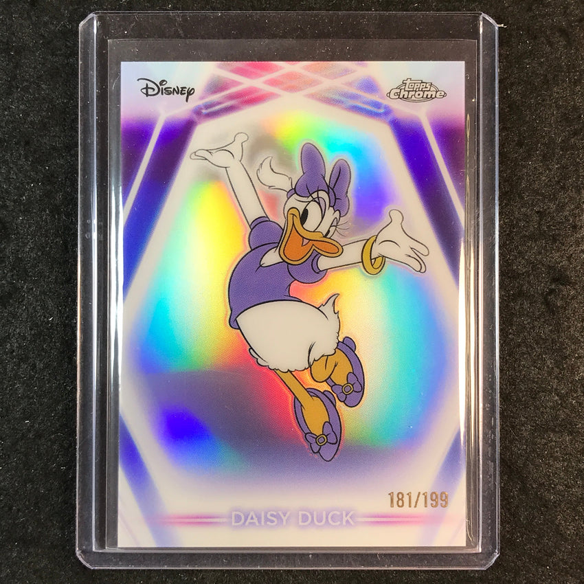 2026 Topps Disney Neon DAISY DUCK Chrome Neon Etch Refractor 181/199 #197