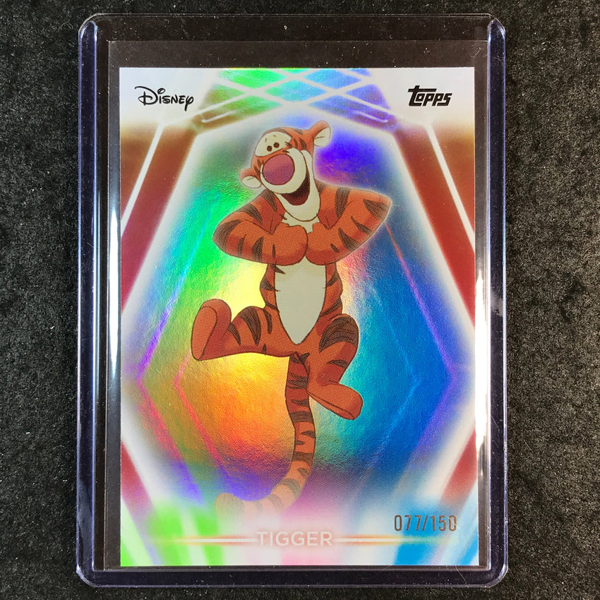 2026 Topps Disney Neon TIGGER Base Pink Green Blue 77/150 #7