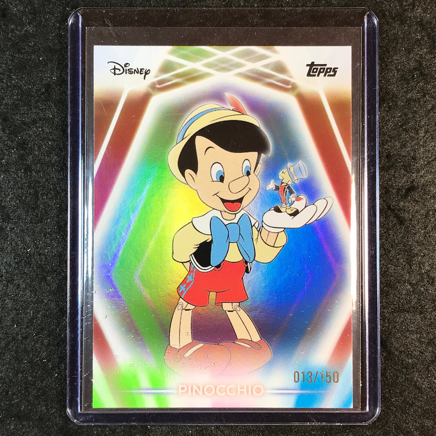 2026 Topps Disney Neon PINOCCHIO Base Pink Green Blue 13/150 #86