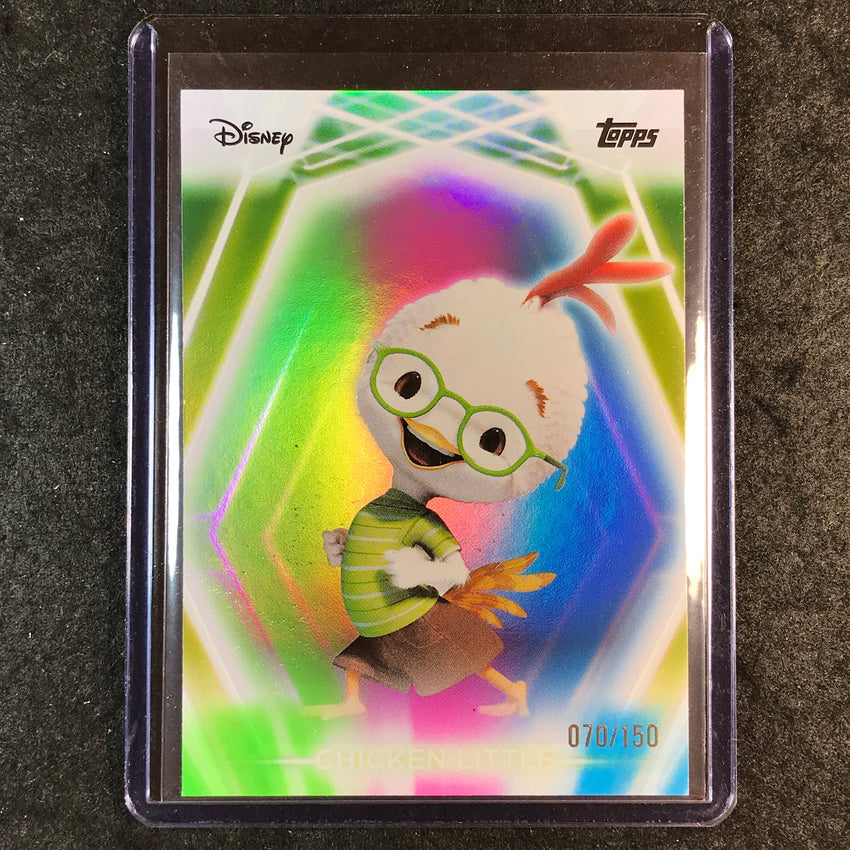 2026 Topps Disney Neon CHICKEN LITTLE Base Pink Green Blue 70/150 #115