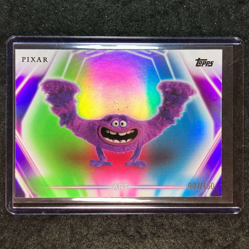2026 Topps Disney Neon ART Base Pink Green Blue 7/150 #121