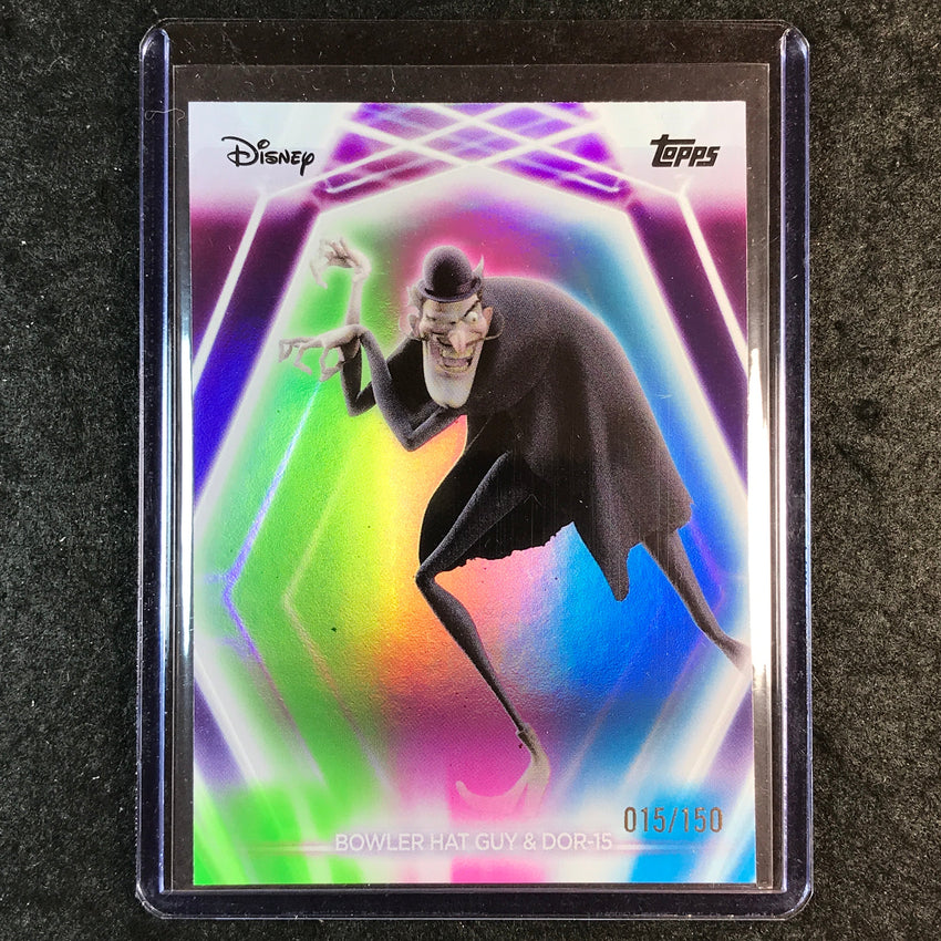2026 Topps Disney Neon BOWLER HAT GUY & DOR-15 Base Pink Green Blue 15/150 #142