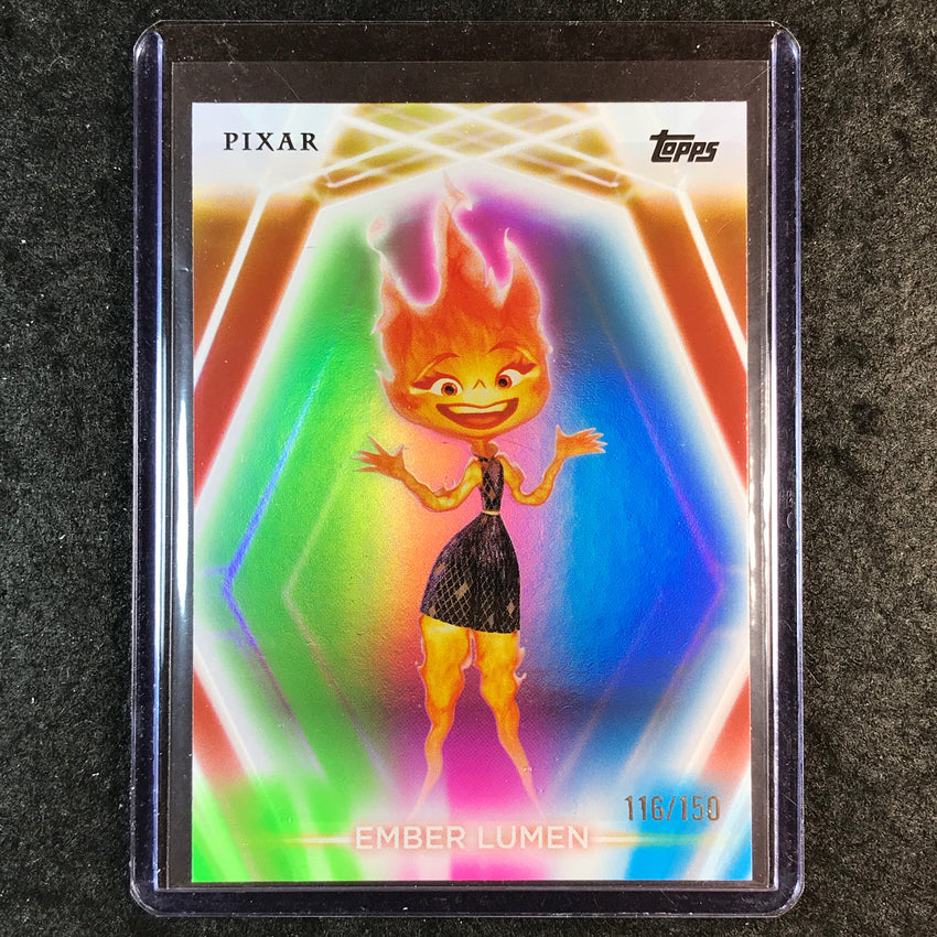 2026 Topps Disney Neon EMBER LUMEN Base Pink Green Blue 116/150 #181