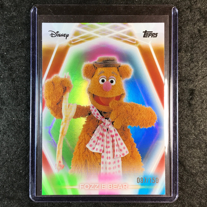 2026 Topps Disney Neon FOZZIE BEAR Base Pink Green Blue 87/150 #192