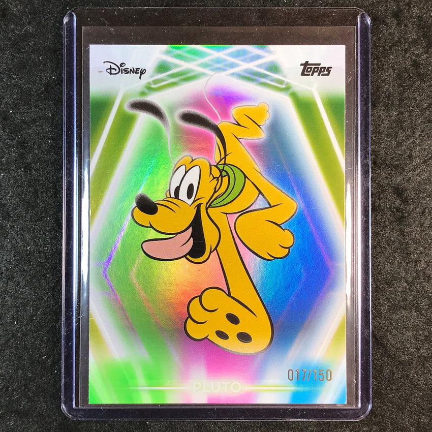 2026 Topps Disney Neon PLUTO Base Pink Green Blue 17/150 #198