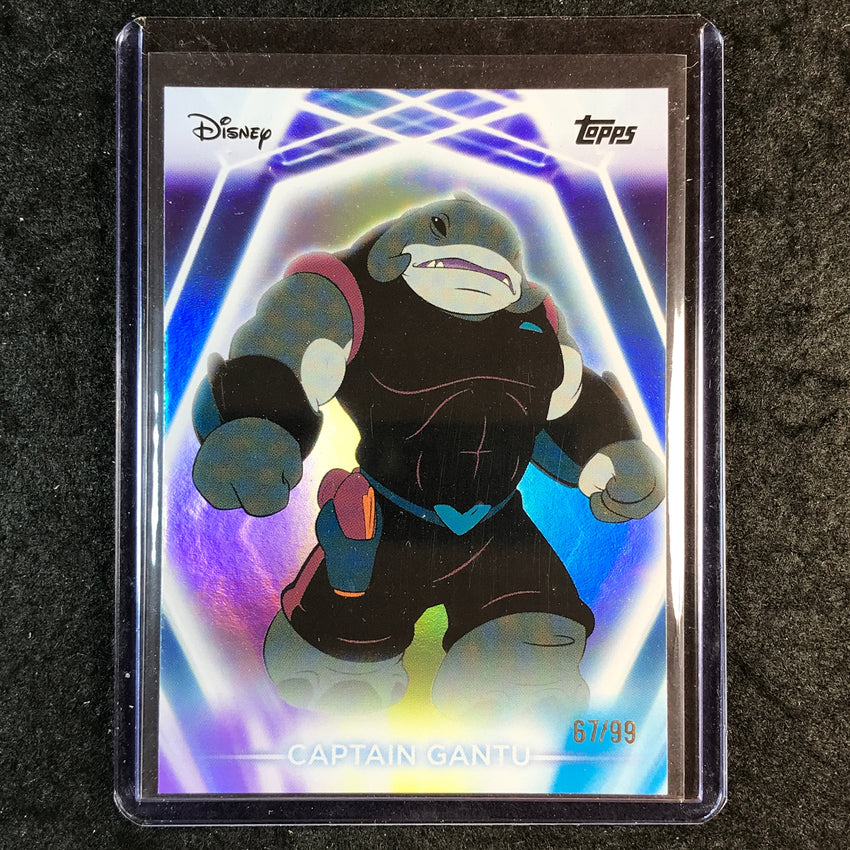 2026 Topps Disney Neon CAPTAIN GANTU Base Purple Yellow Blue 67/99 #18
