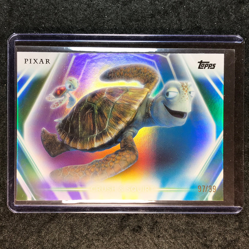 2026 Topps Disney Neon CRUSH & SQUIRT Base Purple Yellow Blue 97/99 #82