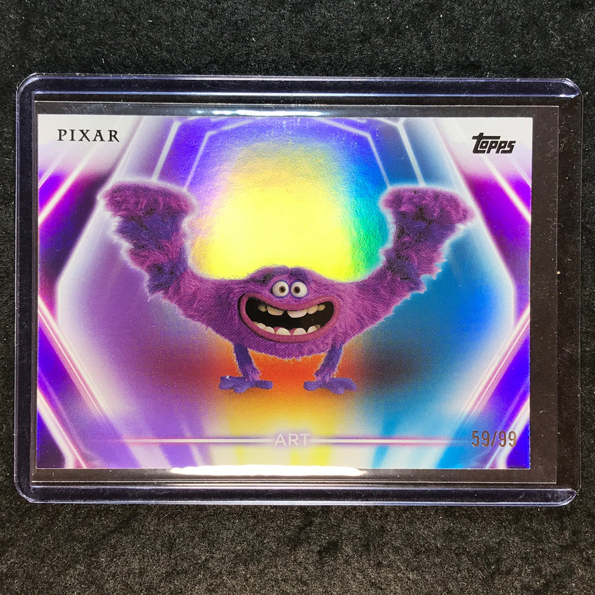 2026 Topps Disney Neon ART Base Purple Yellow Blue 59/99 #121