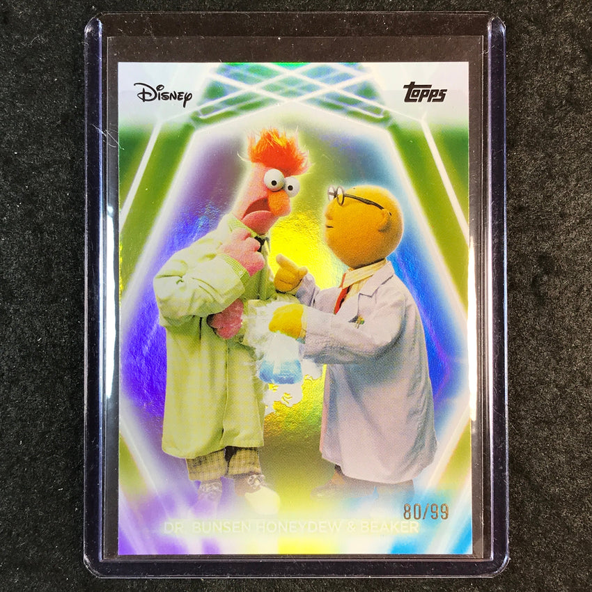 2026 Topps Disney Neon DR. BUNSEN HONEYDEW BEAKER Purple Yellow Blue 80/99 #193