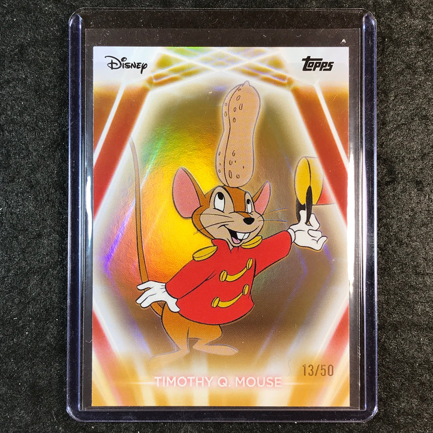 2026 Topps Disney Neon TIMOTHY Q. MOUSE Base Gold 13/50 #184