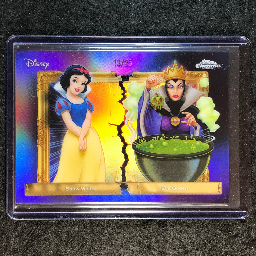 2026 Topps Disney Neon SNOW WHITE EVIL QUEEN Family First Rivals Variation 13/25