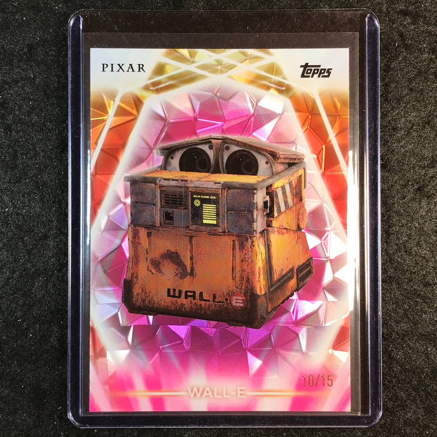 2026 Topps Disney Neon WALL-E Base Pink Diamante 10/15 #19