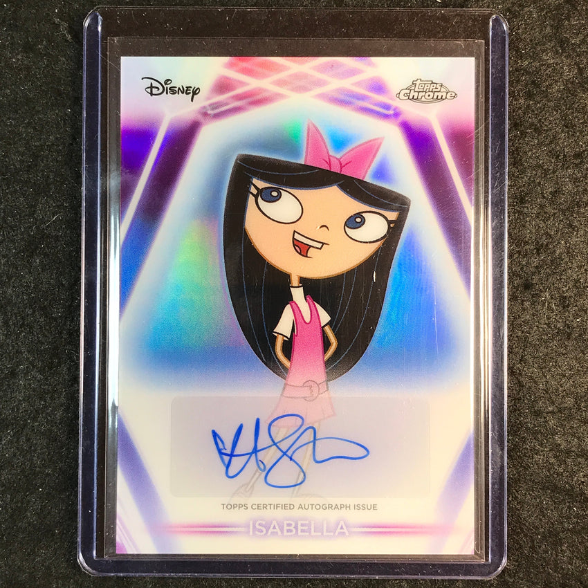 2026 Topps Disney Neon ALYSON STONER AS ISABELLA Chrome Neon Etch Auto #CNA-AST