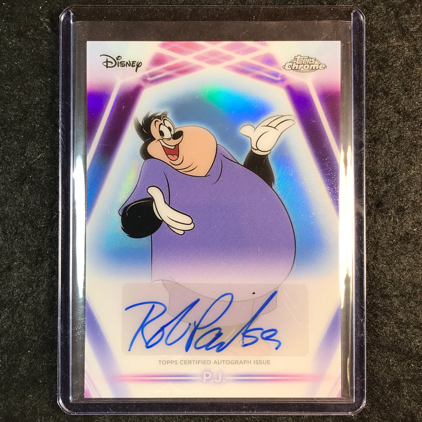 2026 Topps Disney Neon ROB PAULSEN AS P.J. Chrome Neon Etch Auto #CNA-RP