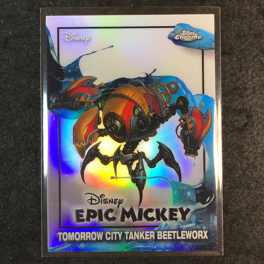 2026 Topps Disney Neon TOMORROW CITY TANKER BEETLEWORX Epic Mickey #EM-8