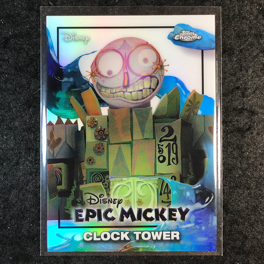 2026 Topps Disney Neon CLOCK TOWER Epic Mickey #EM-23