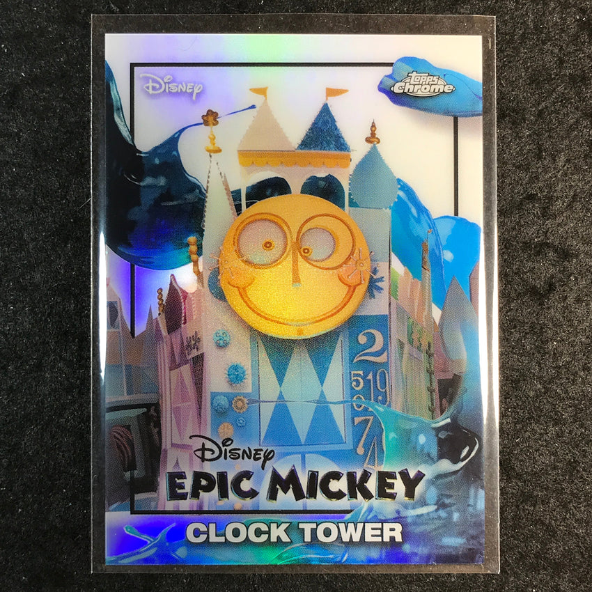 2026 Topps Disney Neon CLOCK TOWER Epic Mickey #EM-24