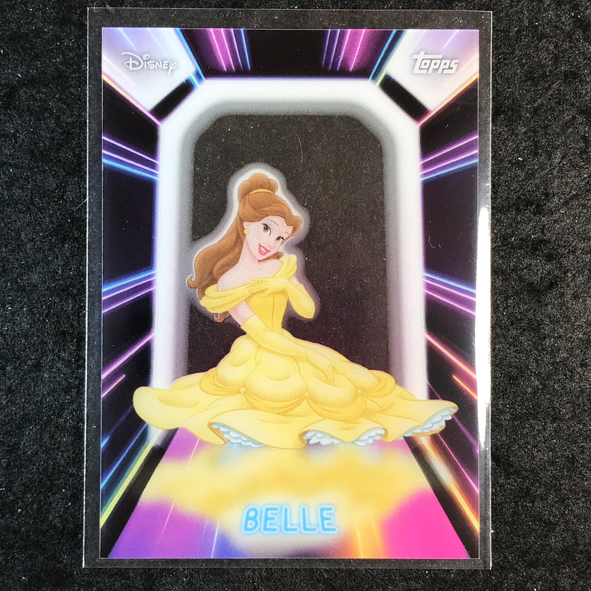 2026 Topps Disney Neon BELLE Neon Lights Acetate #NPL-4