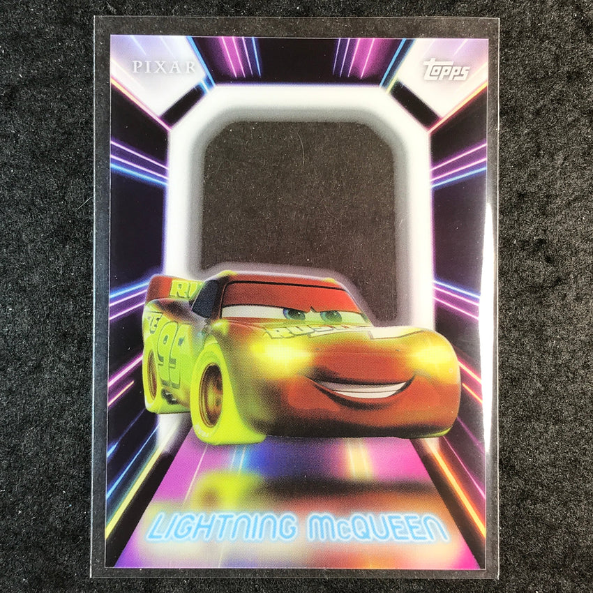 2026 Topps Disney Neon LIGHTNING MCQUEEN Neon Lights Acetate #NPL-13