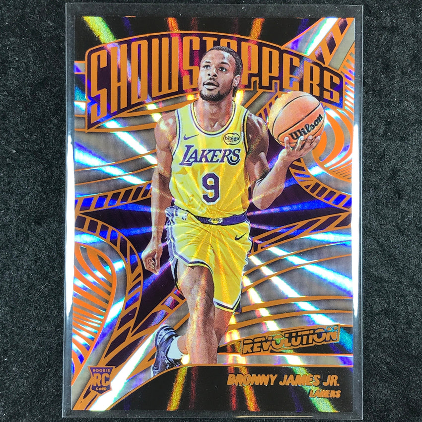 2024-25 Revolution BRONNY JAMES JR. Showstoppers Rookie Sunburst 67/75 #17