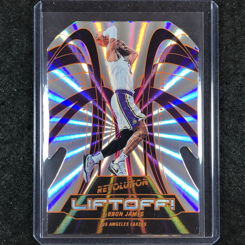 2024-25 Revolution LEBRON JAMES Liftoff! Die-Cut Sunburst 47/75 #5