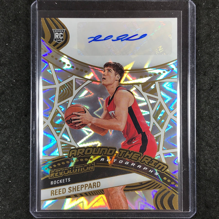 2024-25 Revolution REED SHEPPARD Around The Rim Rookie Auto Impact 88/100