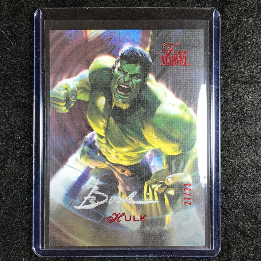 2023 Marvel Flair HULK - BEN BRADI Base Artist Auto 27/33 #6