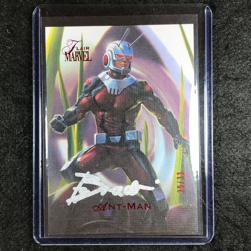 2023 Marvel Flair ANT-MAN - BEN BRADI Base Artist Auto 29/33 #13