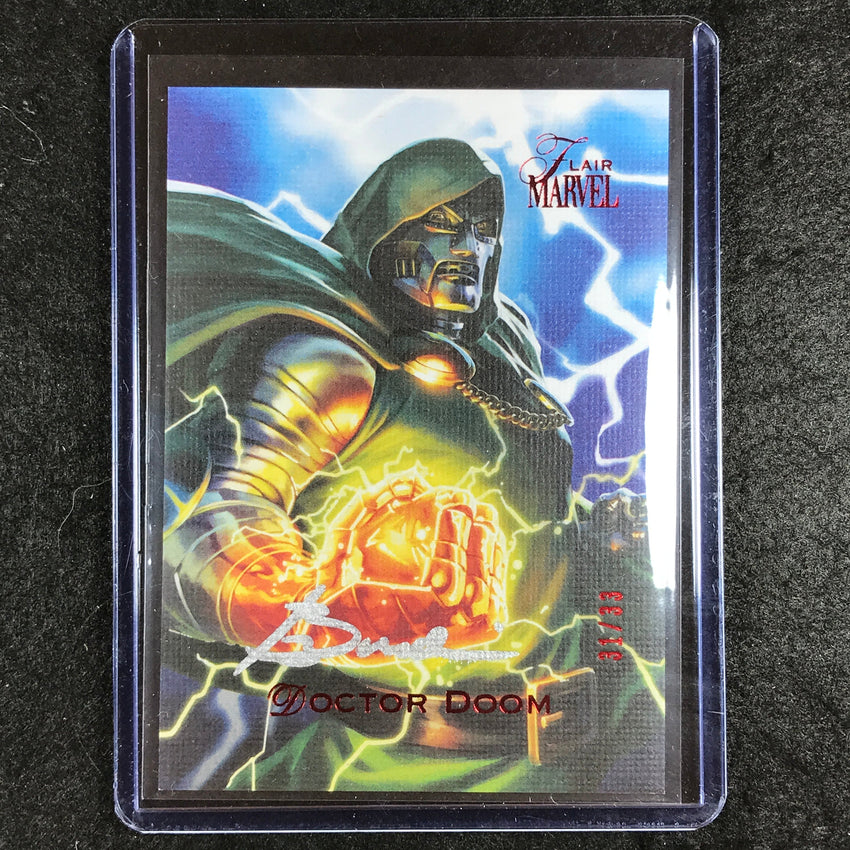 2023 Marvel Flair DOCTOR DOOM - BEN BRADI Base Artist Auto 31/33 #50
