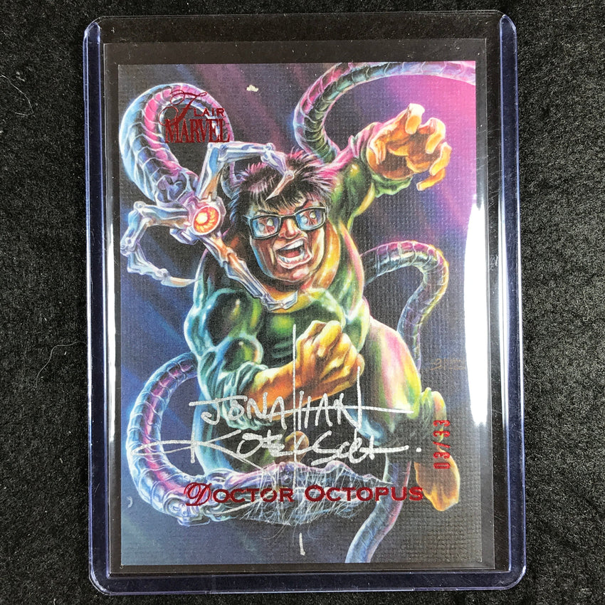 2023 Marvel Flair DOCTOR OCTOPUS - JONATHAN KOELSCH Base Artist Auto 3/33 #64