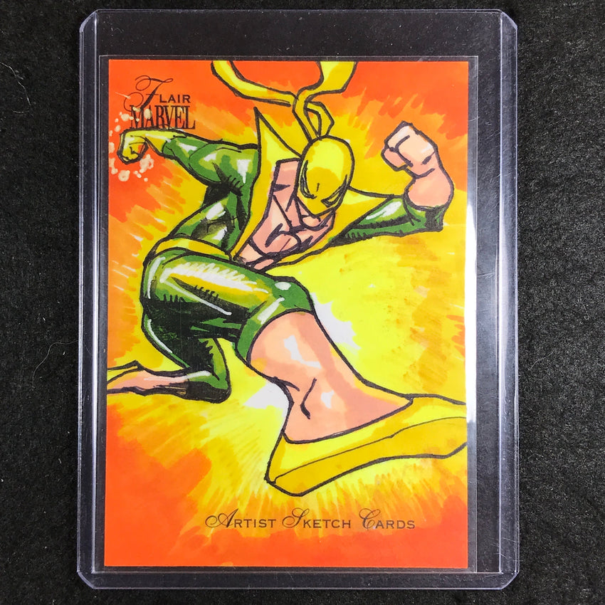 2023 Marvel Flair IRON FIST Artist Sketch Card ALLEN GENETA 1/1