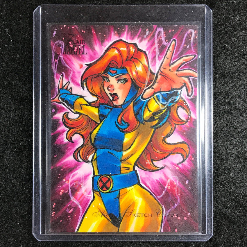 2023 Marvel Flair JEAN GREY Artist Sketch Card MARLO L. MARTOS 1/1