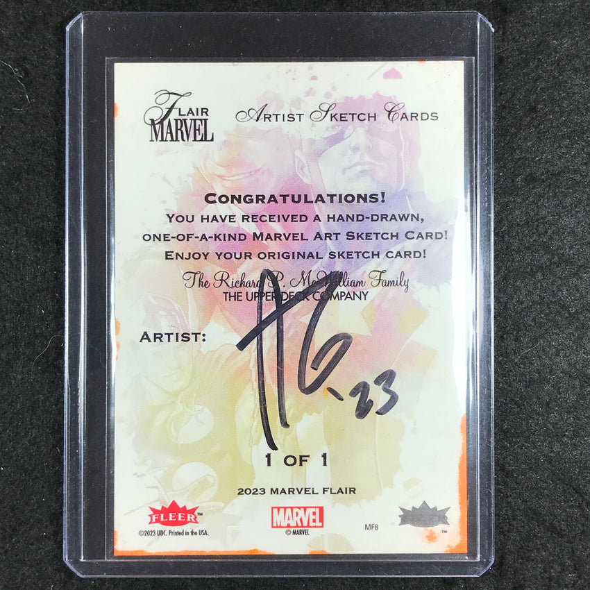 2023 Marvel Flair IRON FIST Artist Sketch Card ALLEN GENETA 1/1