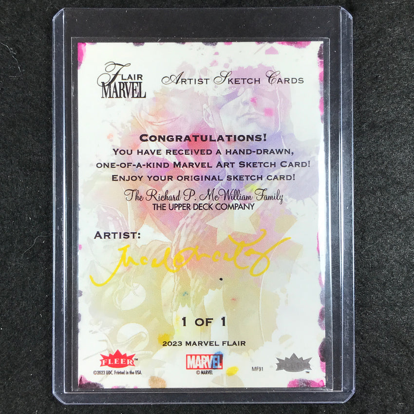 2023 Marvel Flair JEAN GREY Artist Sketch Card MARLO L. MARTOS 1/1
