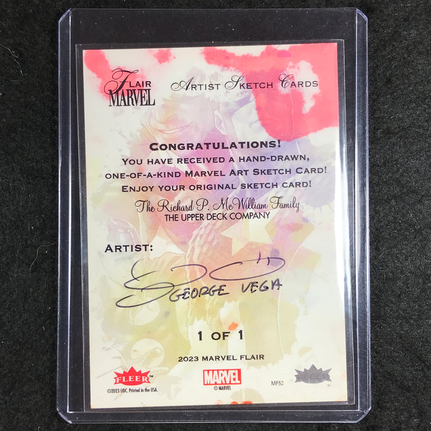 2023 Marvel Flair MEDUSA Artist Sketch Card GEORGE VEGA 1/1