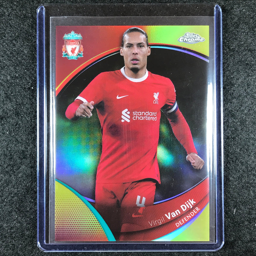 2023-24 Topps Chrome Liverpool VIRGIL VAN DIJK Base Yellow 70/75