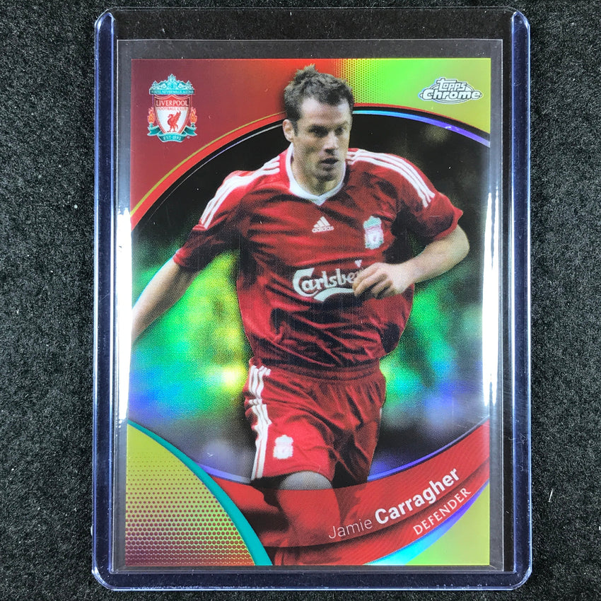 2023-24 Topps Chrome Liverpool JAMIE CARRAGHER Base Yellow 43/75