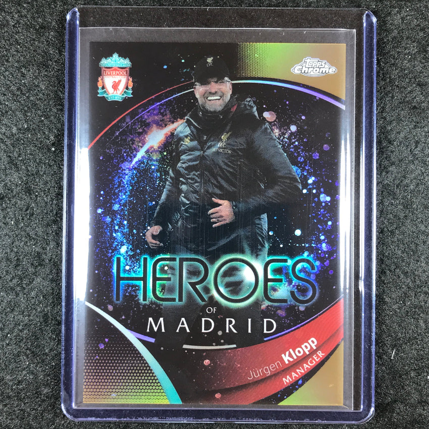 2023-24 Topps Chrome Liverpool JURGEN KLOPP Heroes of Madrid Gold 45/50