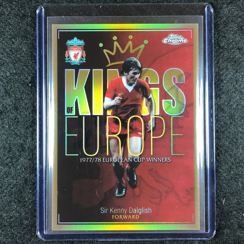 2023-24 Topps Chrome Liverpool SIR KENNY DALGLISH Kings of Europe Gold 1/50
