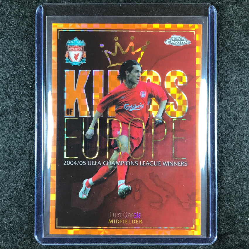 2023-24 Topps Chrome Liverpool LUIS GARCIA Kings of Europe Orange X-Fractor 2/25
