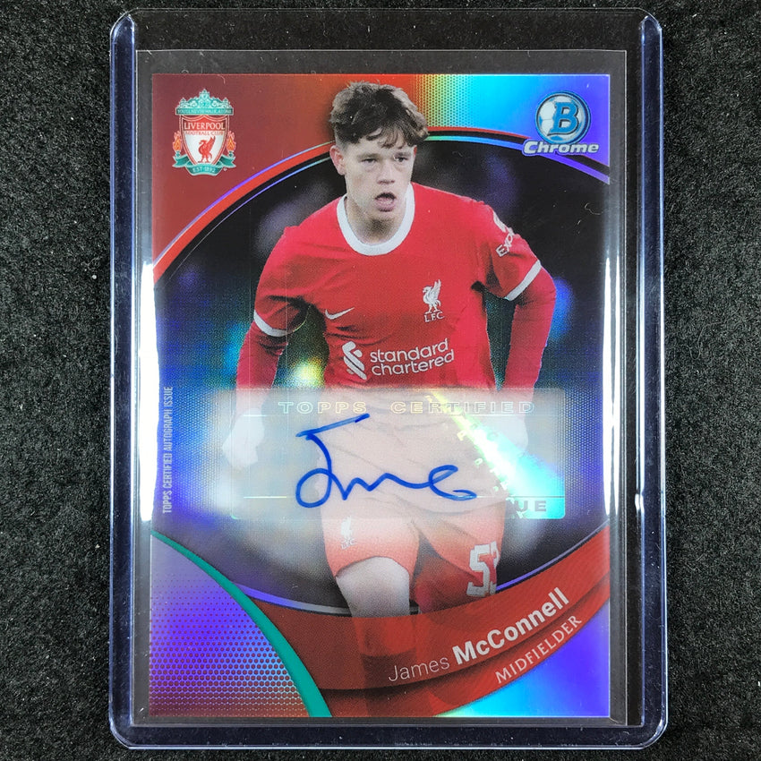 2023-24 Topps Chrome Liverpool JAMES MCCONNELL Base Auto Refractor #JM