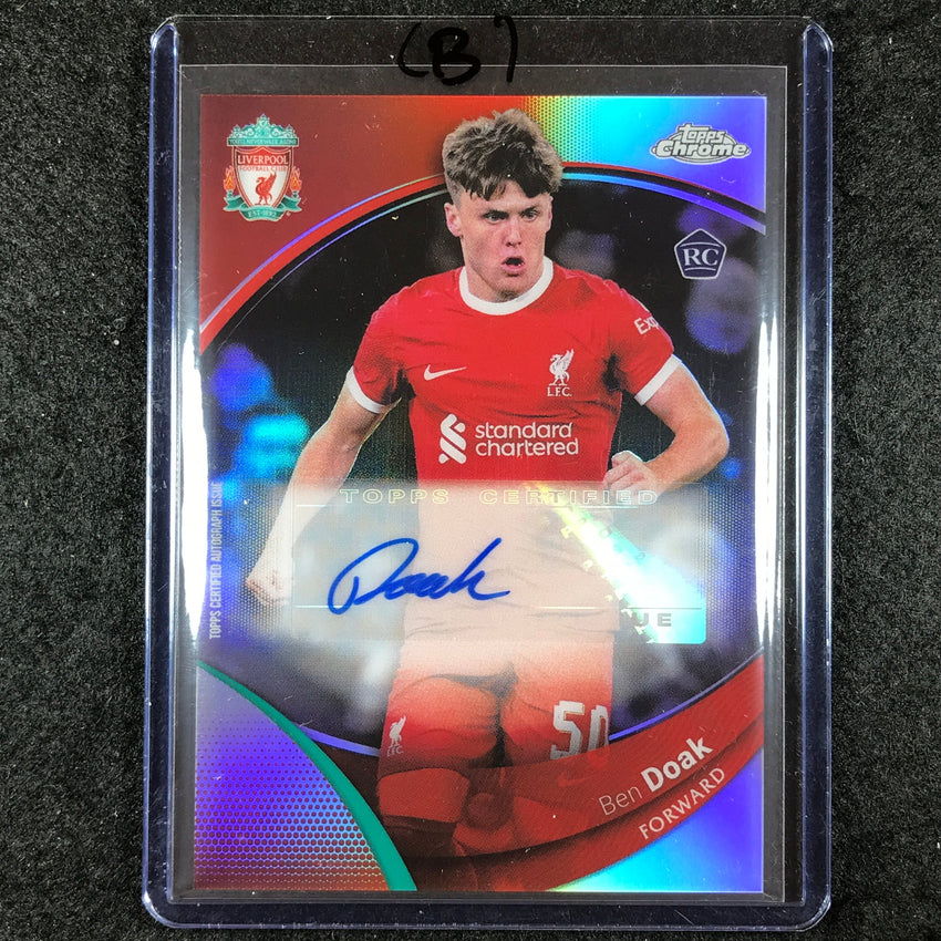 2023-24 Topps Chrome Liverpool BEN DOAK Base Rookie Auto Refractor #BD (B)