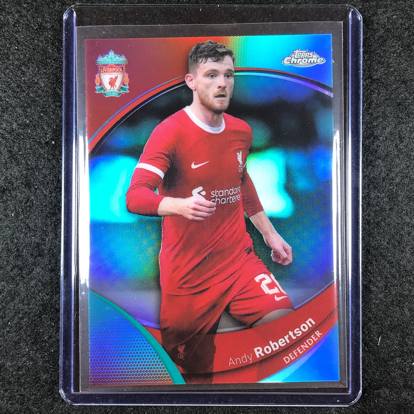 2023-24 Topps Chrome Liverpool ANDY ROBERTSON Base Aqua 90/99