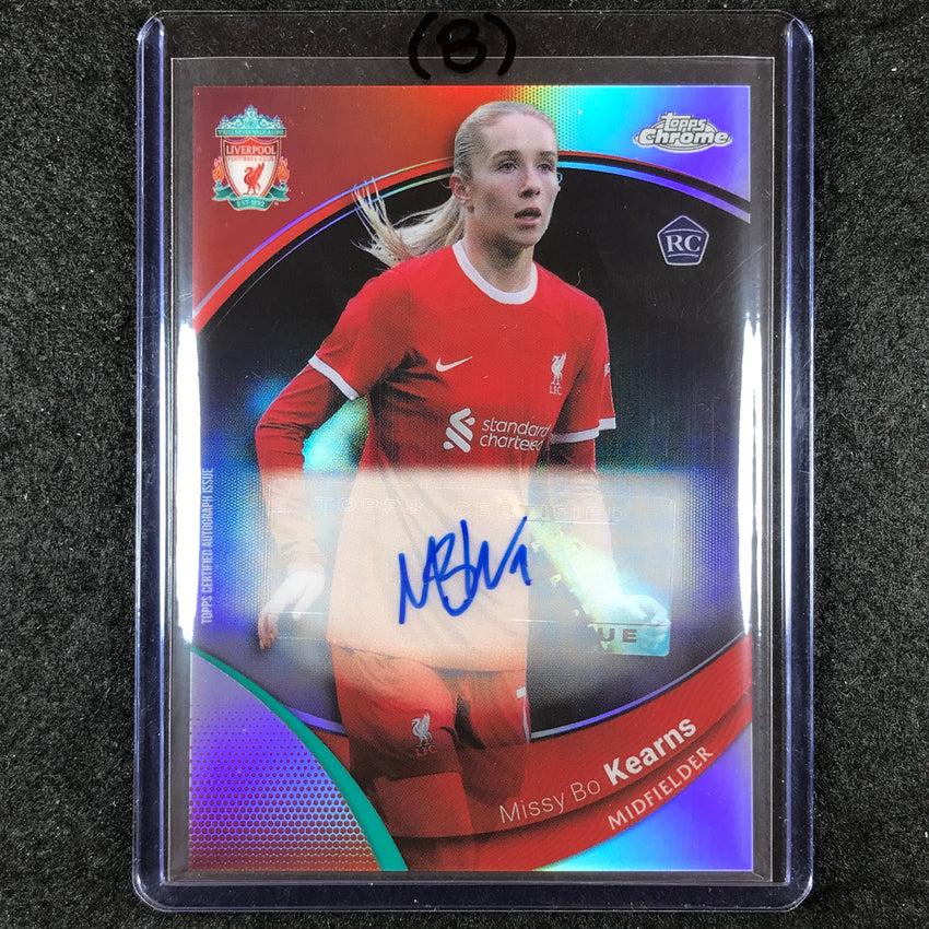 2023-24 Topps Chrome Liverpool MISSY BO KEARNS Rookie Auto Refractor #BK (B)