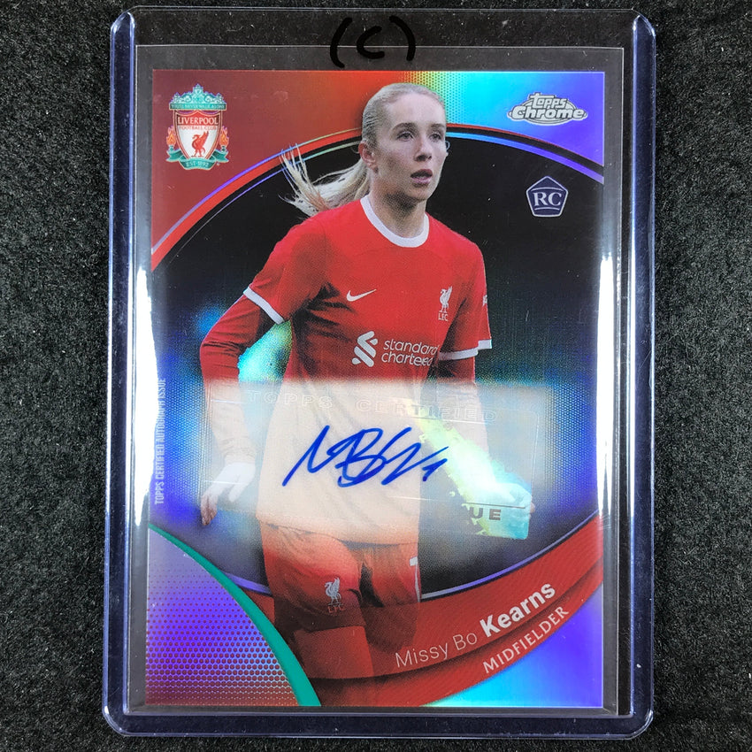 2023-24 Topps Chrome Liverpool MISSY BO KEARNS Rookie Auto Refractor #BK (C)