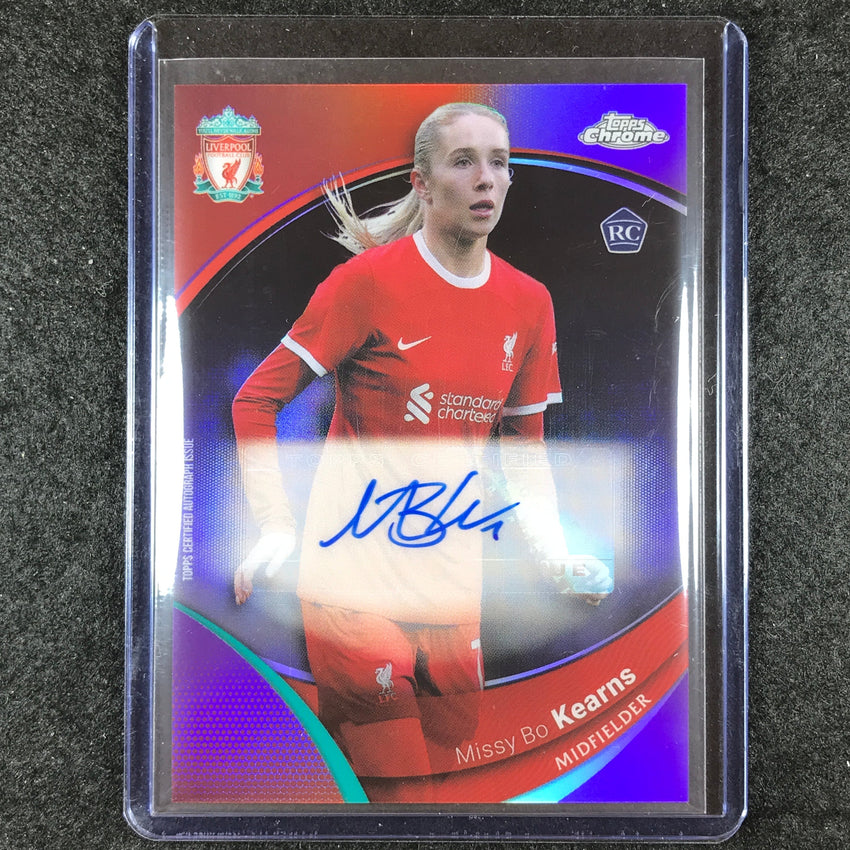 2023-24 Topps Chrome Liverpool MISSY BO KEARNS Base Rookie Auto Purple 11/15